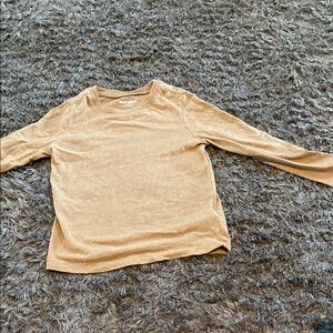 Old Navy Kids Beige Long Sleeve Tee